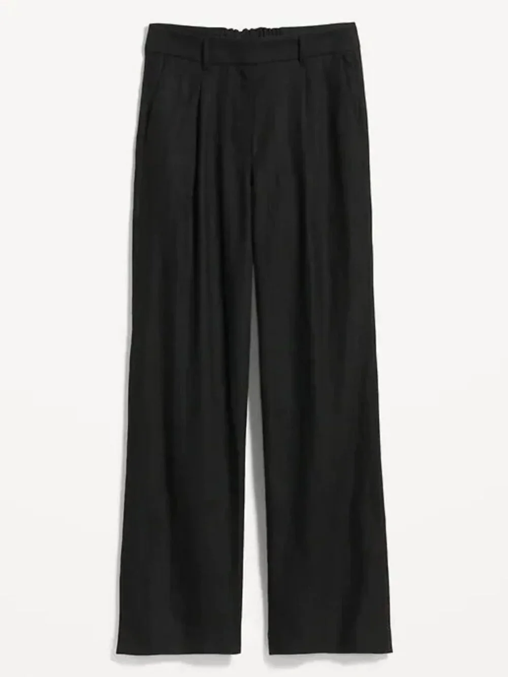 NWT OLD NAVY taylor wide leg trouser pants linen blend (M) - Picture 2 of 11
